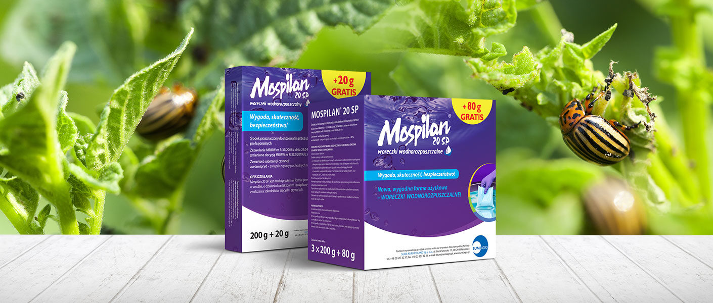 Teraz zwiększona dawka insektycydu MOSPILAN® 20 SP w uprawie ziemniaka