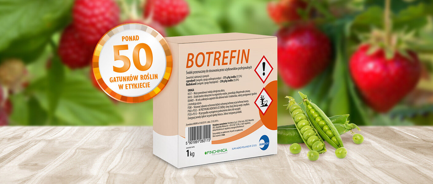 Rozszerzenie etykiety fungicydu Botrefin – teraz ponad 50 gatunków roślin w etykiecie 