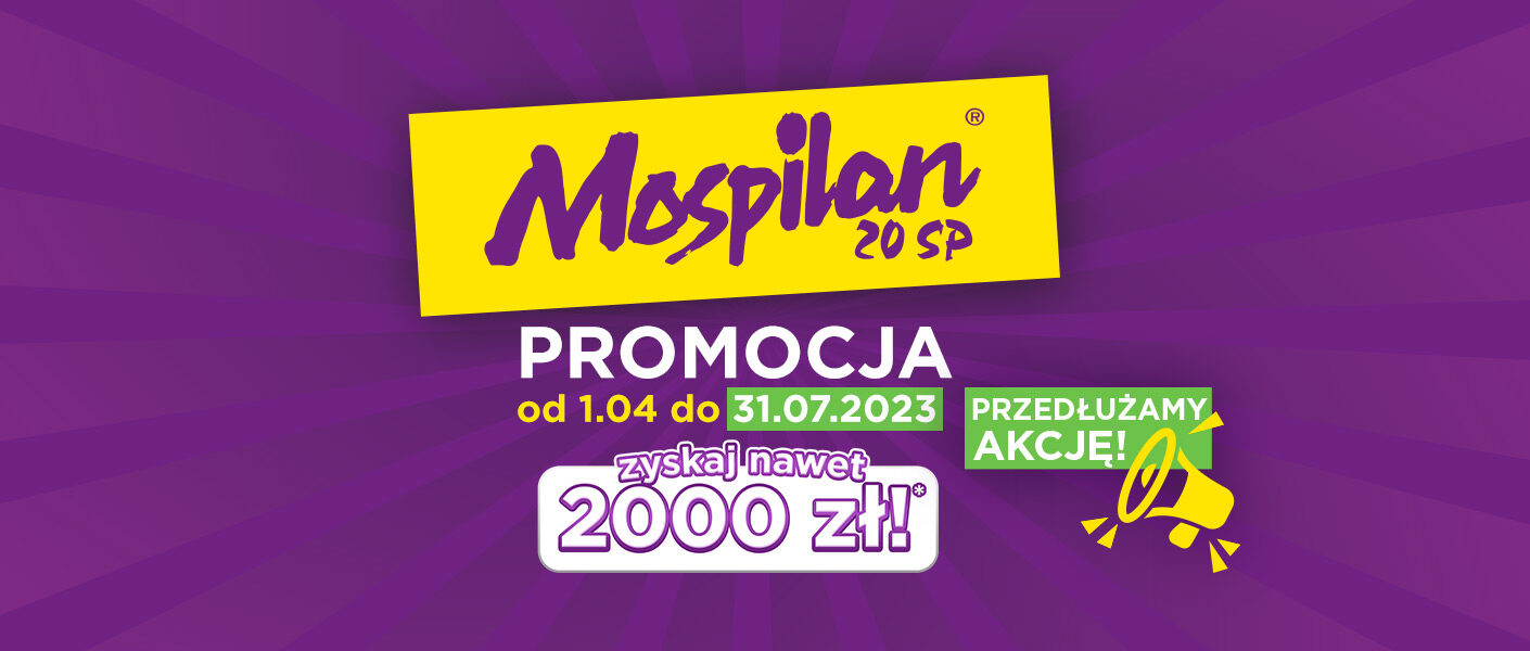 Przedłużamy promocję – Mospilan teraz jest tańszy do końca lipca 2023!
