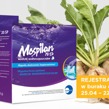 Pozwolenie czasowe na stosowanie Mospilan 20 SP na mszyce w uprawie buraków cukrowych